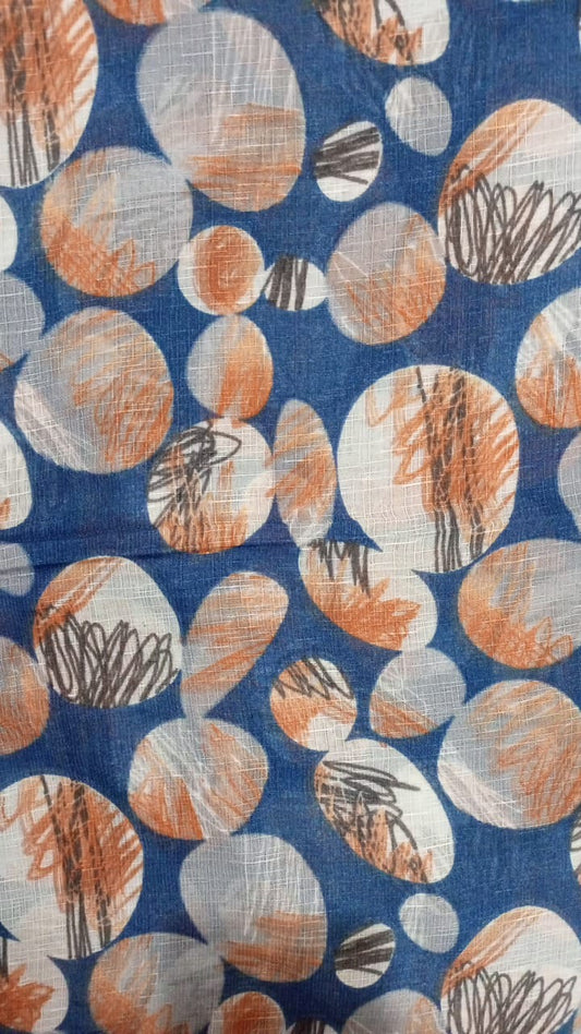 Abstract Print Lawn Scarf