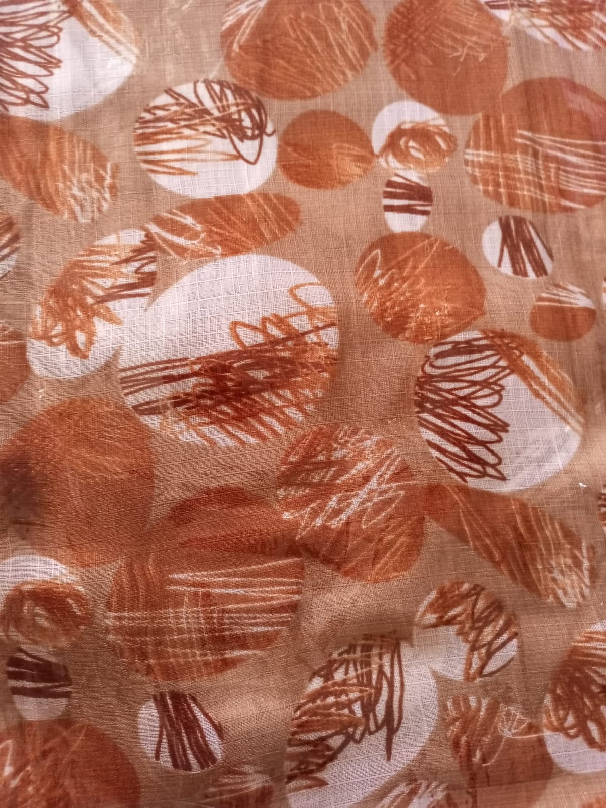 Abstract Print Lawn Scarf