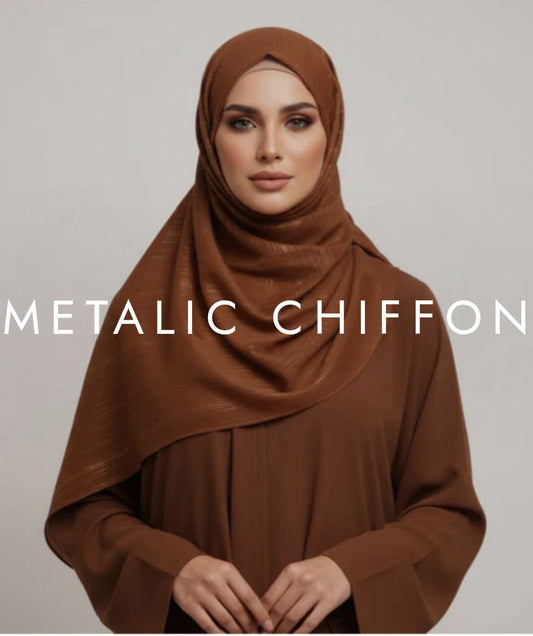 Metallic Chiffon Georgette