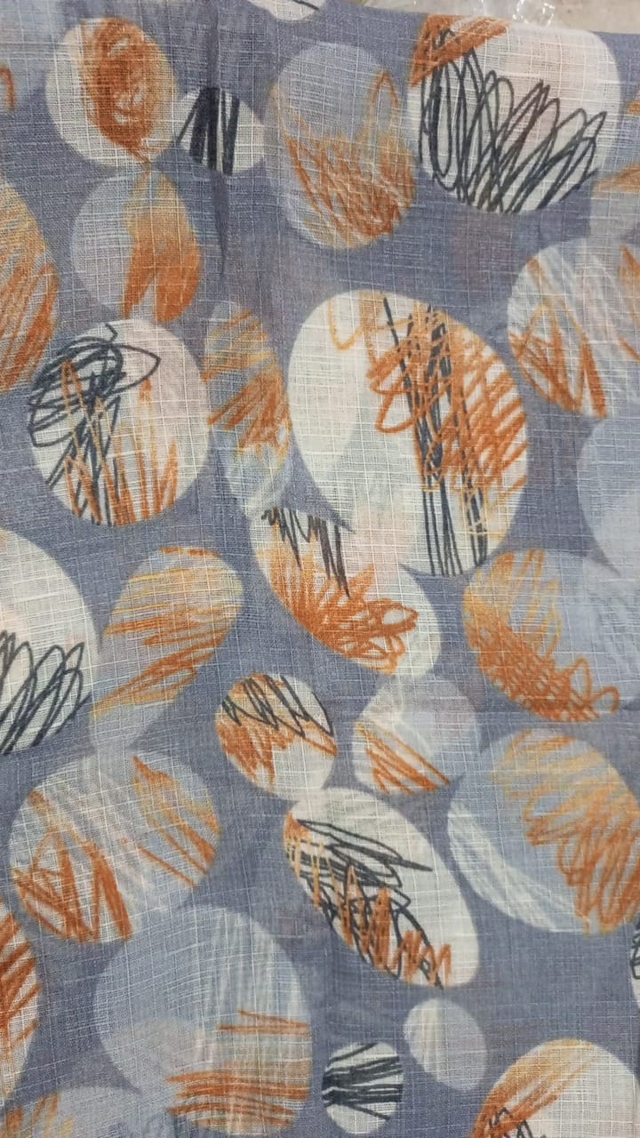 Abstract Print Lawn Scarf