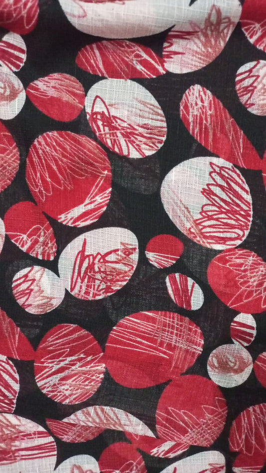 Abstract Print Lawn Scarf