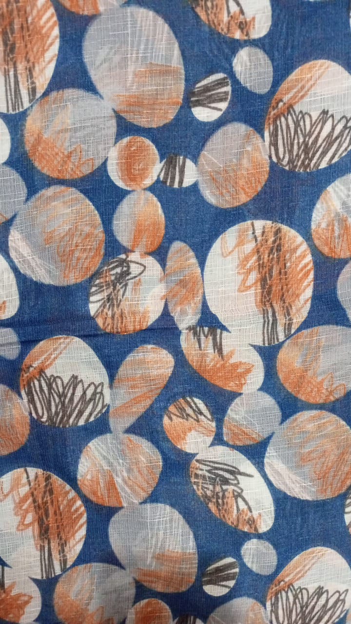 Abstract Print Lawn Scarf