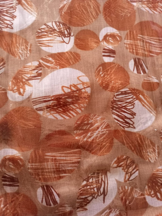 Abstract Print Lawn Scarf