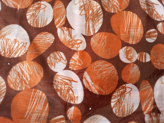 Abstract Print Lawn Scarf