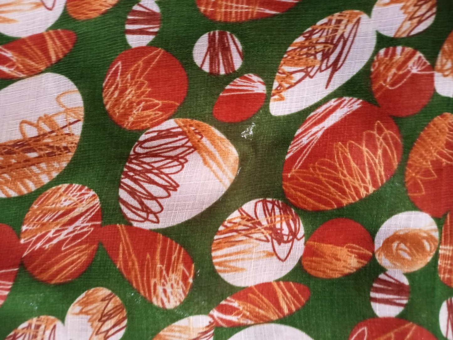Abstract Print Lawn Scarf