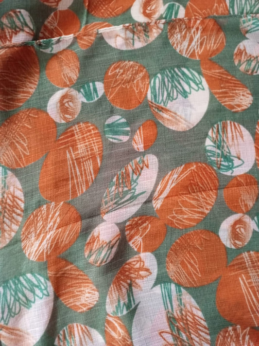 Abstract Print Lawn Scarf