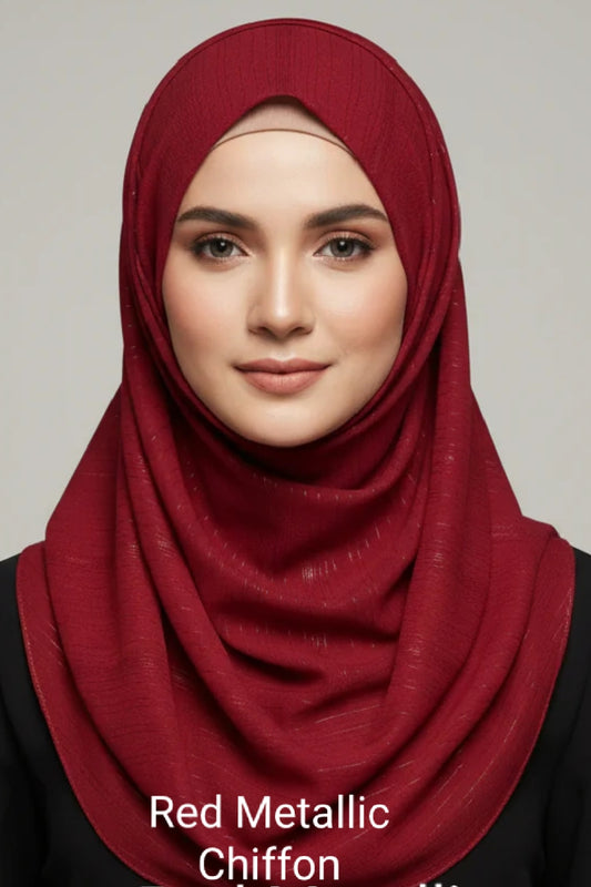 Metallic Chiffon Georgette