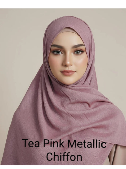 Metallic Chiffon Georgette